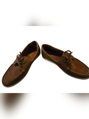 Boys Cat & Jack Brown Leather Loafers
